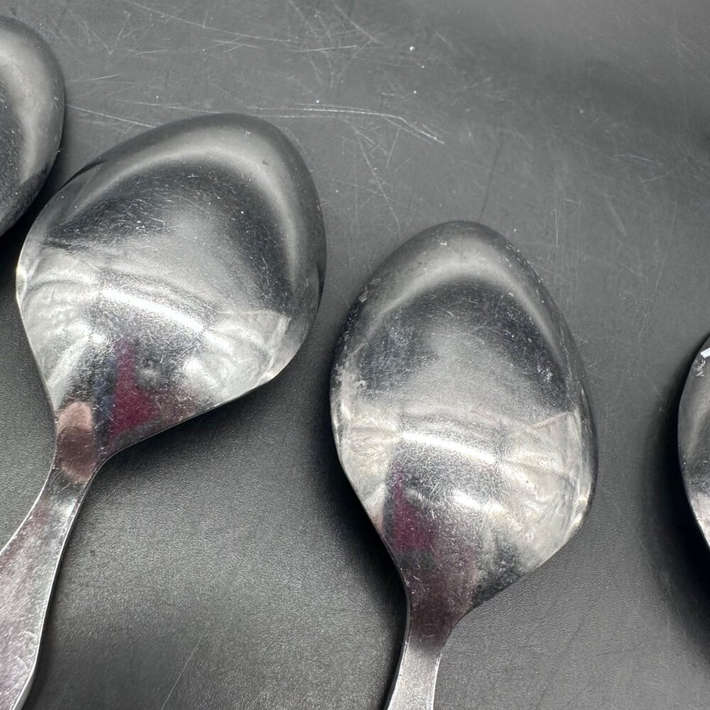 Vtg Tablespoons National Stainless Parma Japan Floral Mid Century Rose Floral - Picture 9 of 10